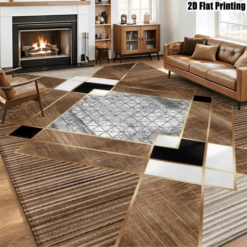Dywan z nadrukiem abstrakcyjny – Hall Commercial Printing recenzja i cena