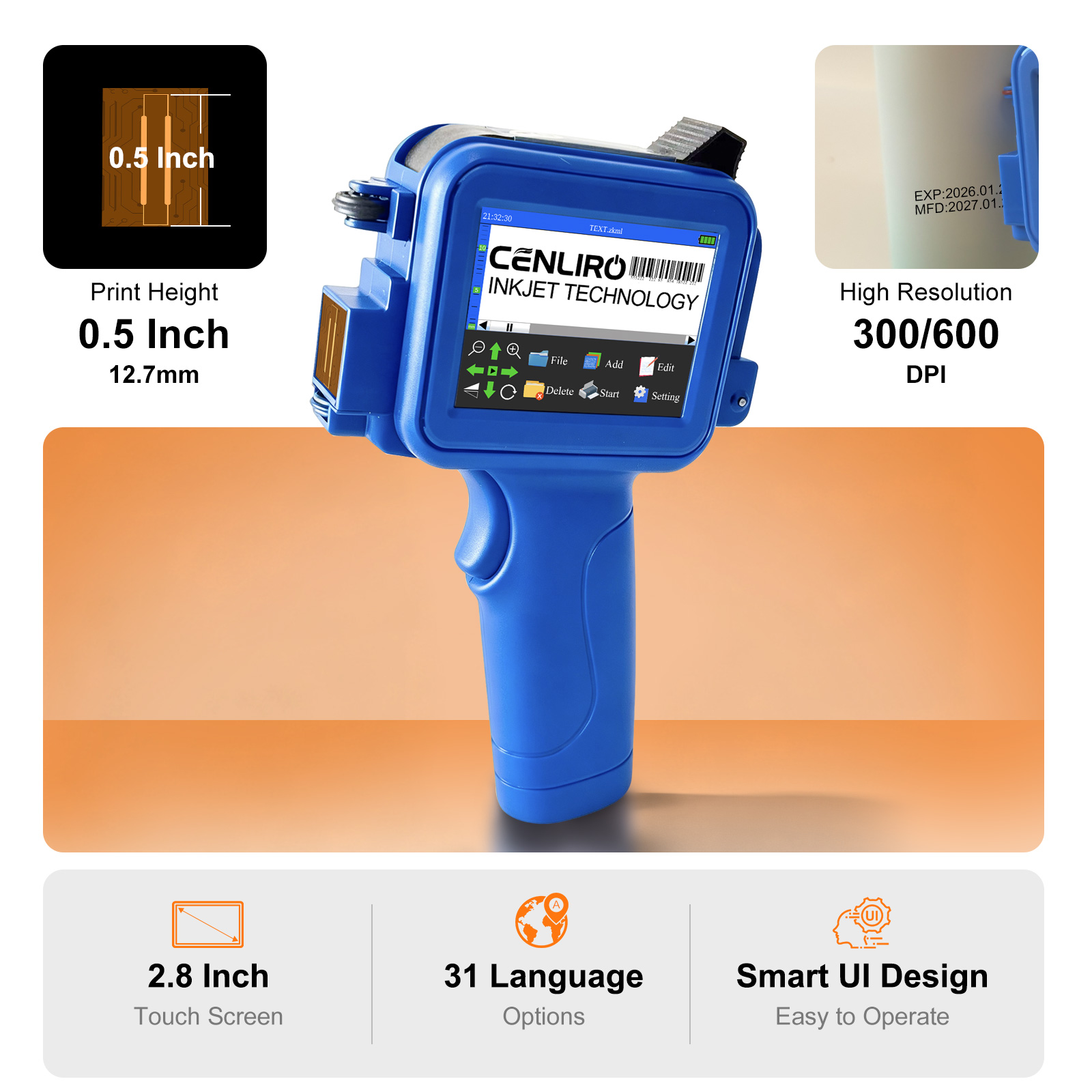 Mini drukarka atramentowa Cenl – Commercial Printing Inc recenzja i cena